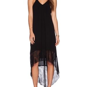 WAYF Lace Border Maxi Dress